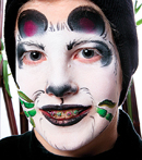 Panda Face Painting