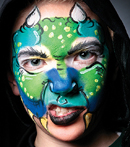 Alien Face Painting