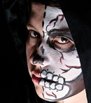 Half-Skull Face Painting