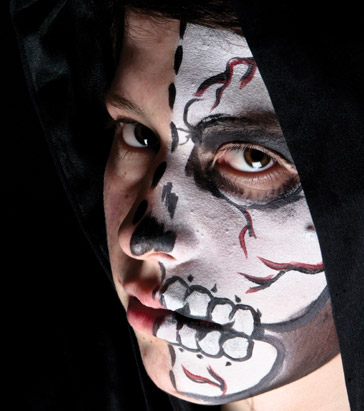 Halloween Face Painting Tutorial Creepy Horror Face Halloween